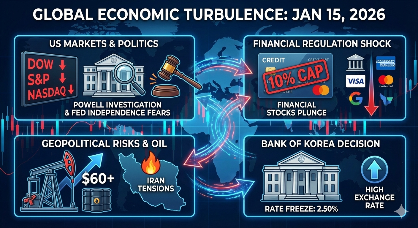 [긴급 진단] 2026년 1월 15일 경제 리포트: 흔들리는 연준과 한은의 신중한 선택